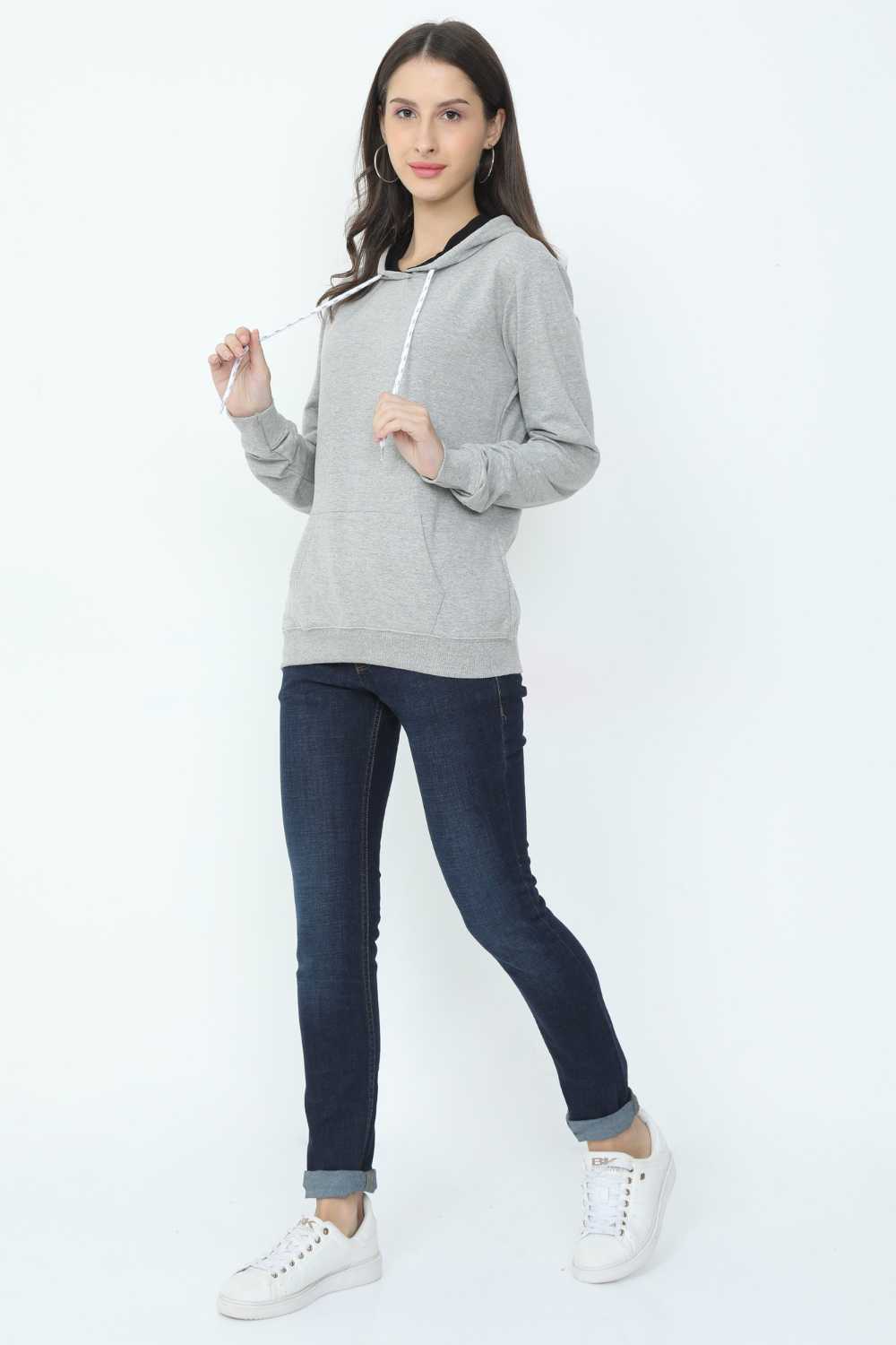 HOODIE for Women In Grey | sandgrouse