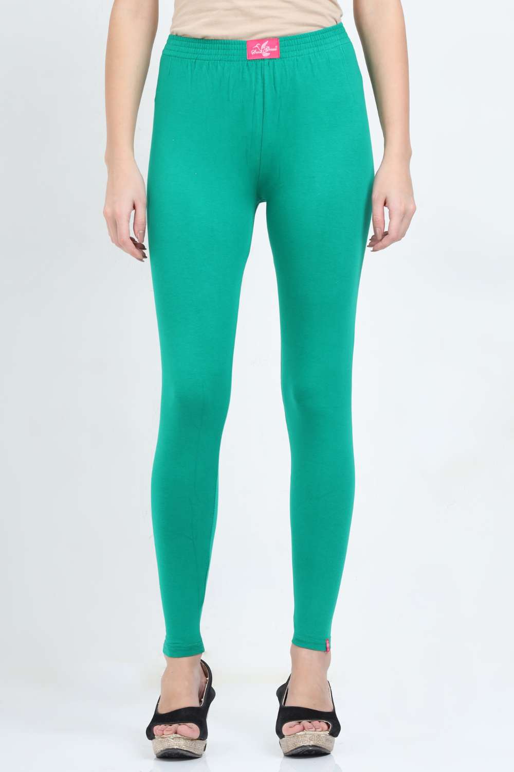 Buy N-Gal Turquoise Green Mid Rise Leggings for Women Online @ Tata CLiQ