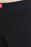 Women's Cotton Lycra Black Full length legging | sandgrouse