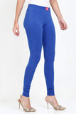 Women's Cotton Lycra Royal Blue Full length legging | sandgrouse