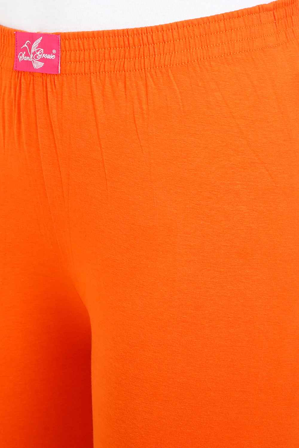 Women's Cotton Lycra Tiger Pink Full length legging | sandgrouse 